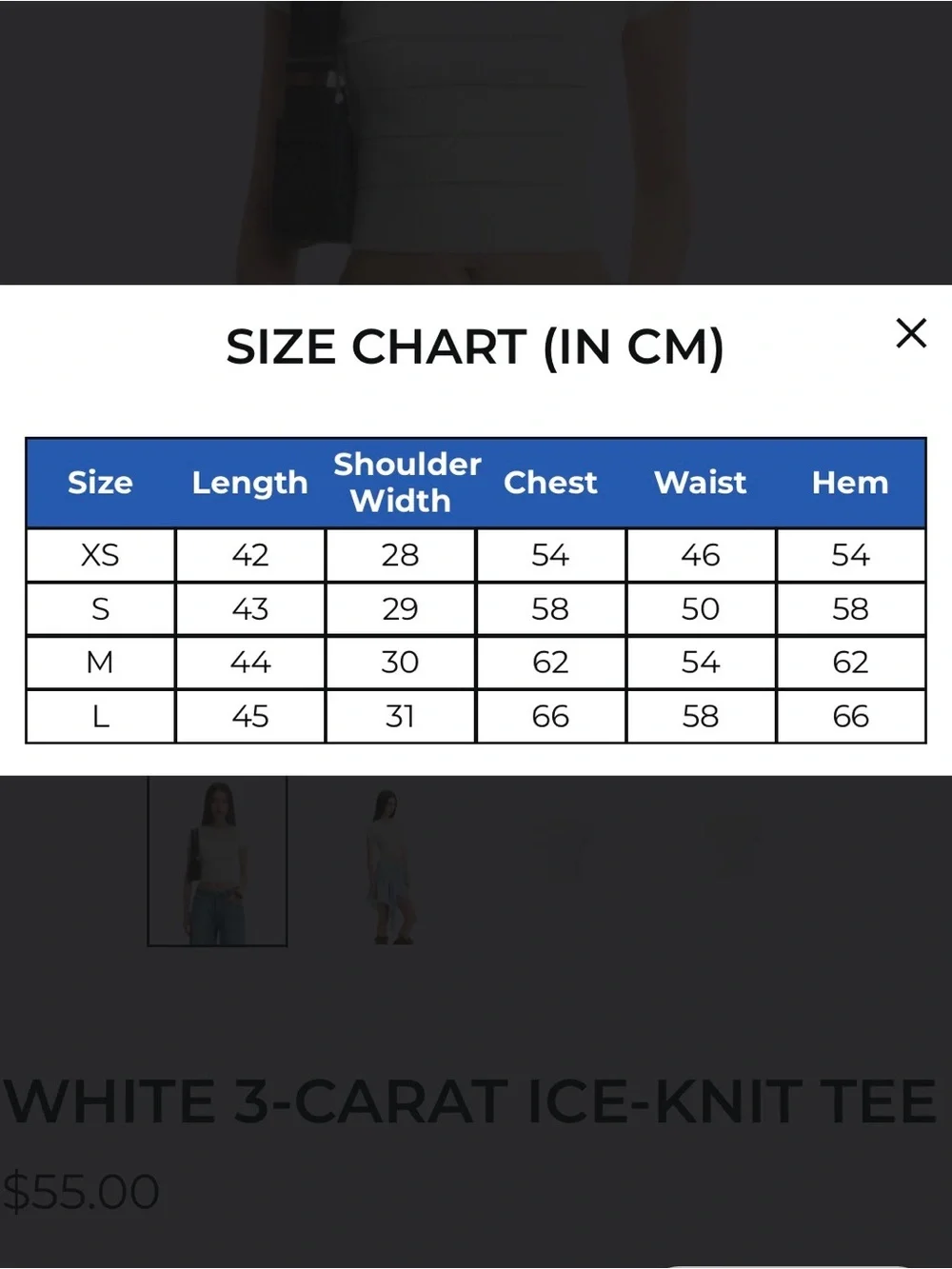 NAWS (NOTAWEAR) WHITE 3-CARAT ICE-KNIT TEE